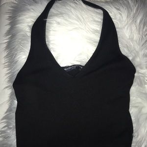Brandy Melville Black Halter Top